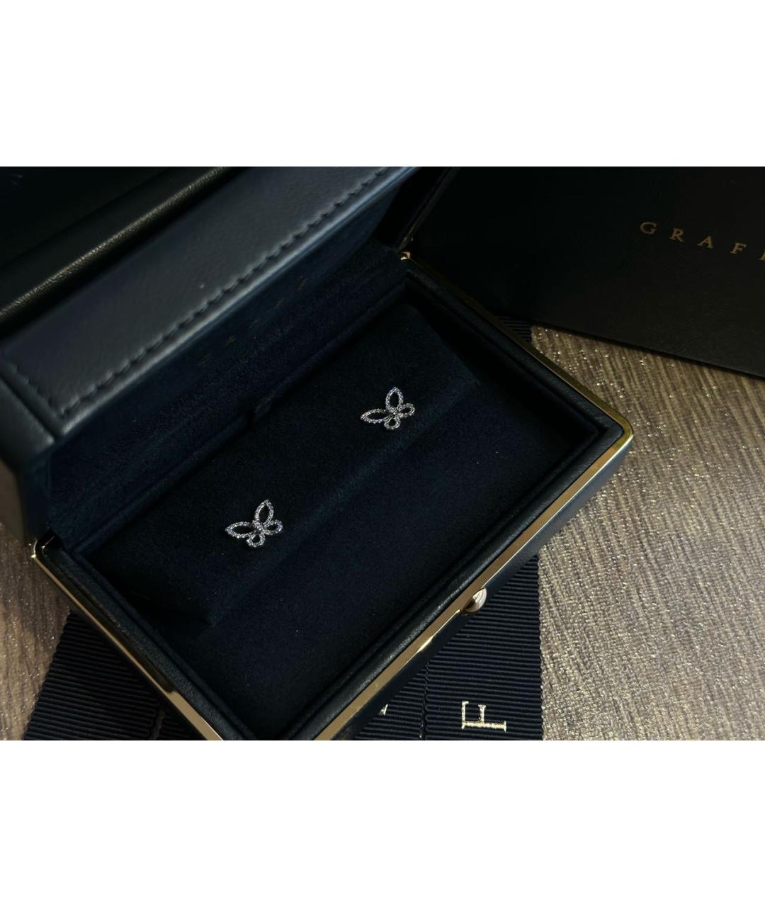 GRAFF Серебряные серьги из белого золота, фото 4