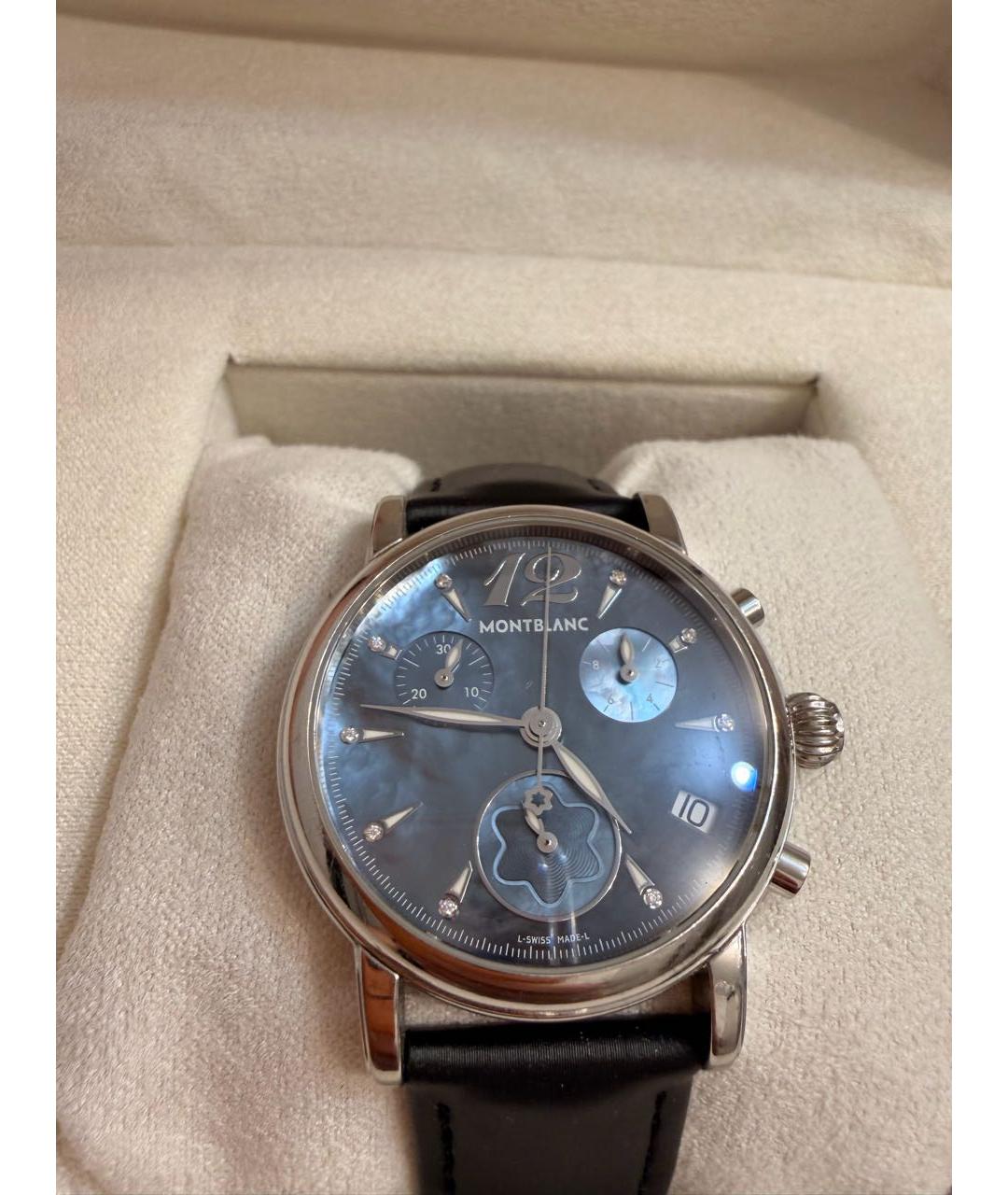 MONTBLANC Голубые часы, фото 6