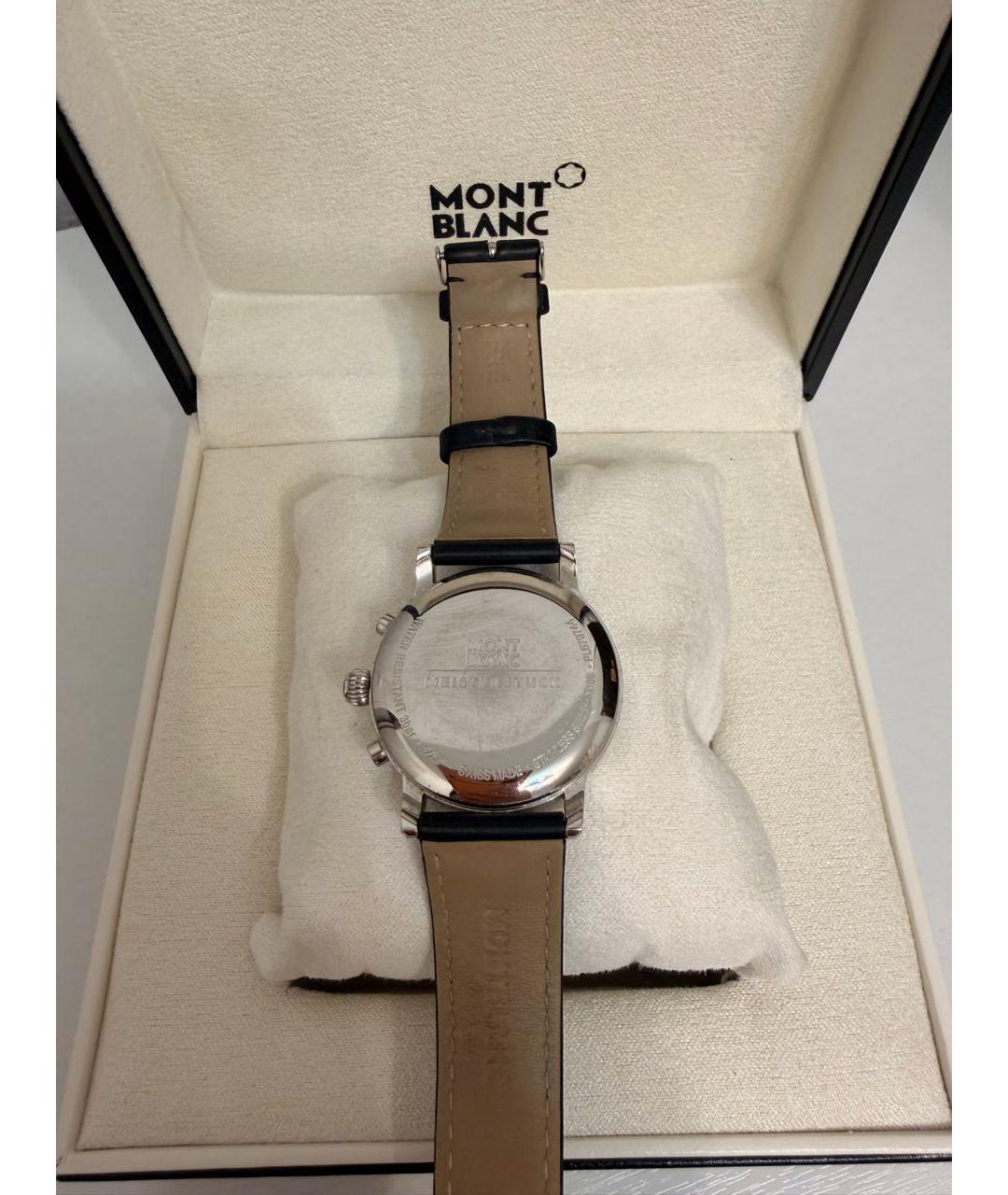 MONTBLANC Голубые часы, фото 2