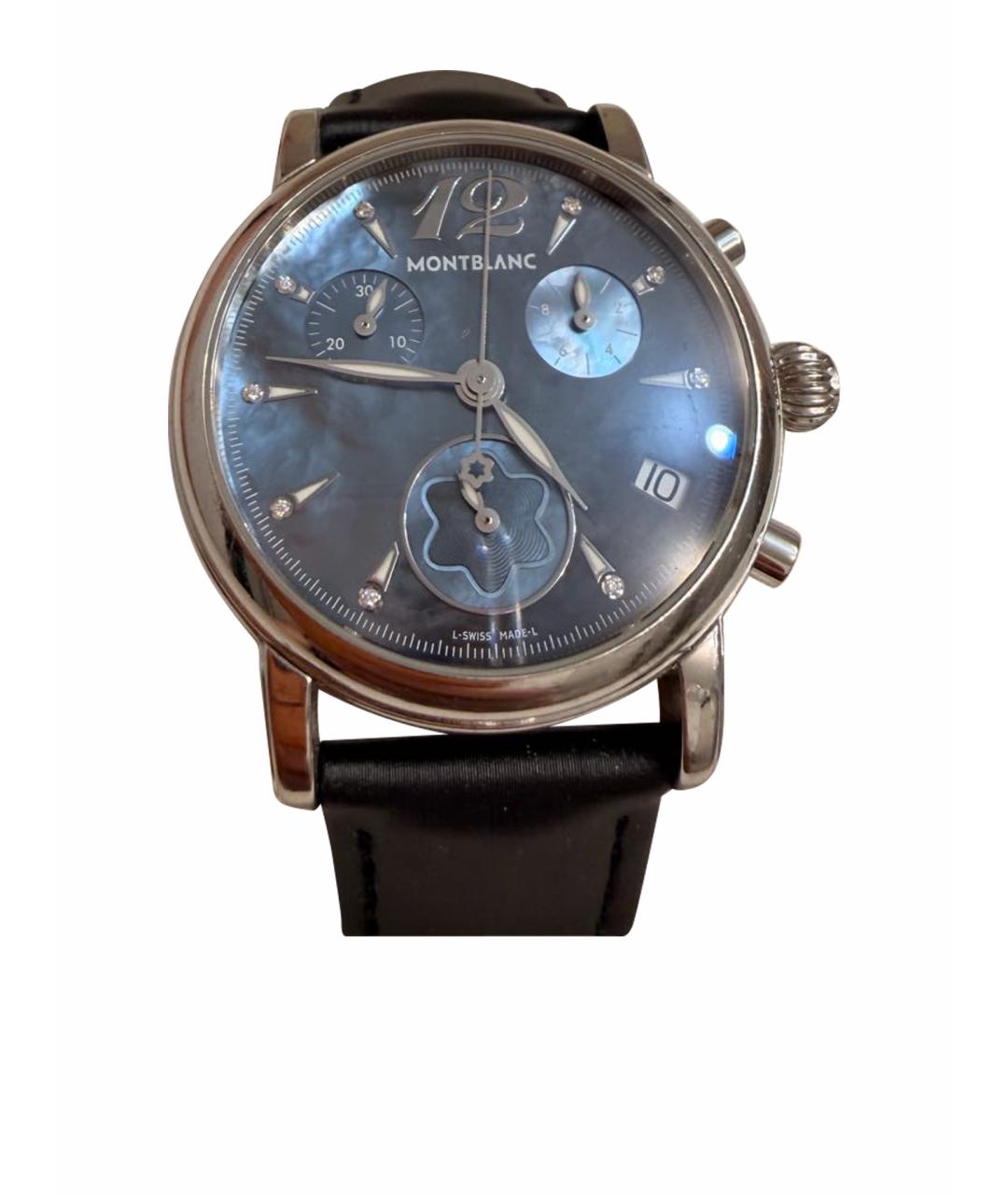 MONTBLANC Голубые часы, фото 1