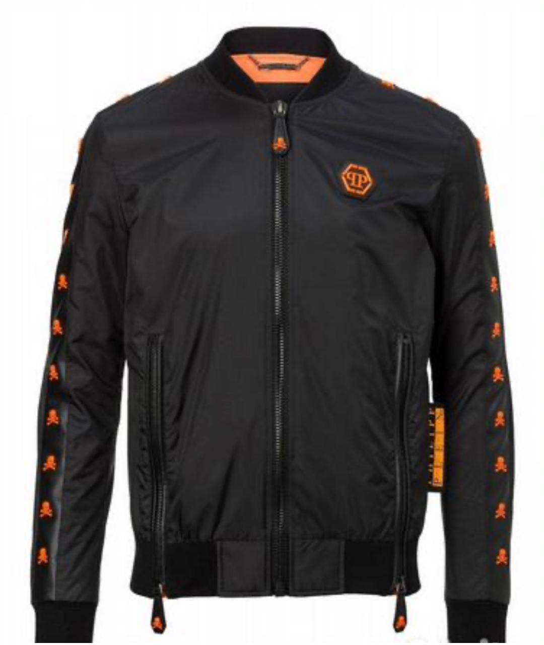 PHILIPP PLEIN Черная полиэстеровая куртка, фото 1