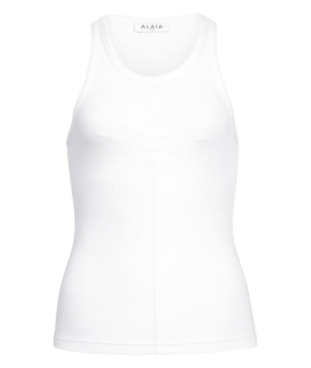 ALAIA Белая хлопковая майка, фото 1