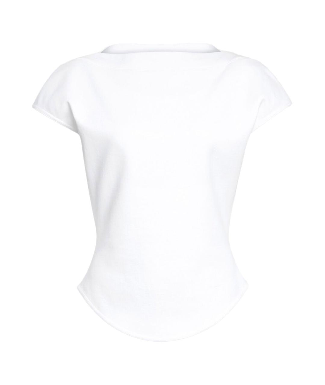 ALAIA Белая хлопковая футболка, фото 1