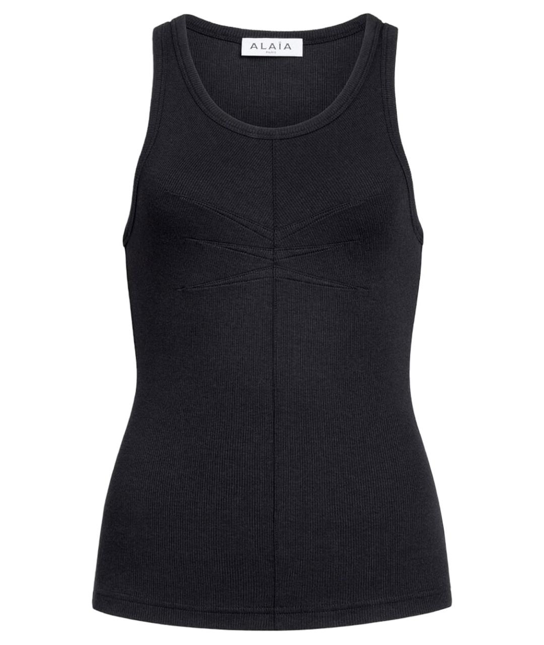 ALAIA Черная хлопковая майка, фото 1