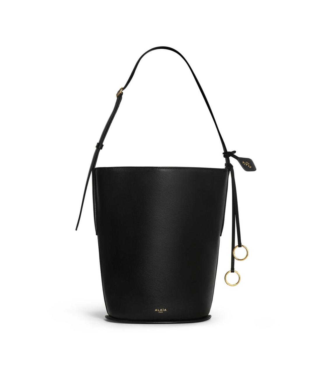 ALAIA Черная кожаная сумка через плечо, фото 1