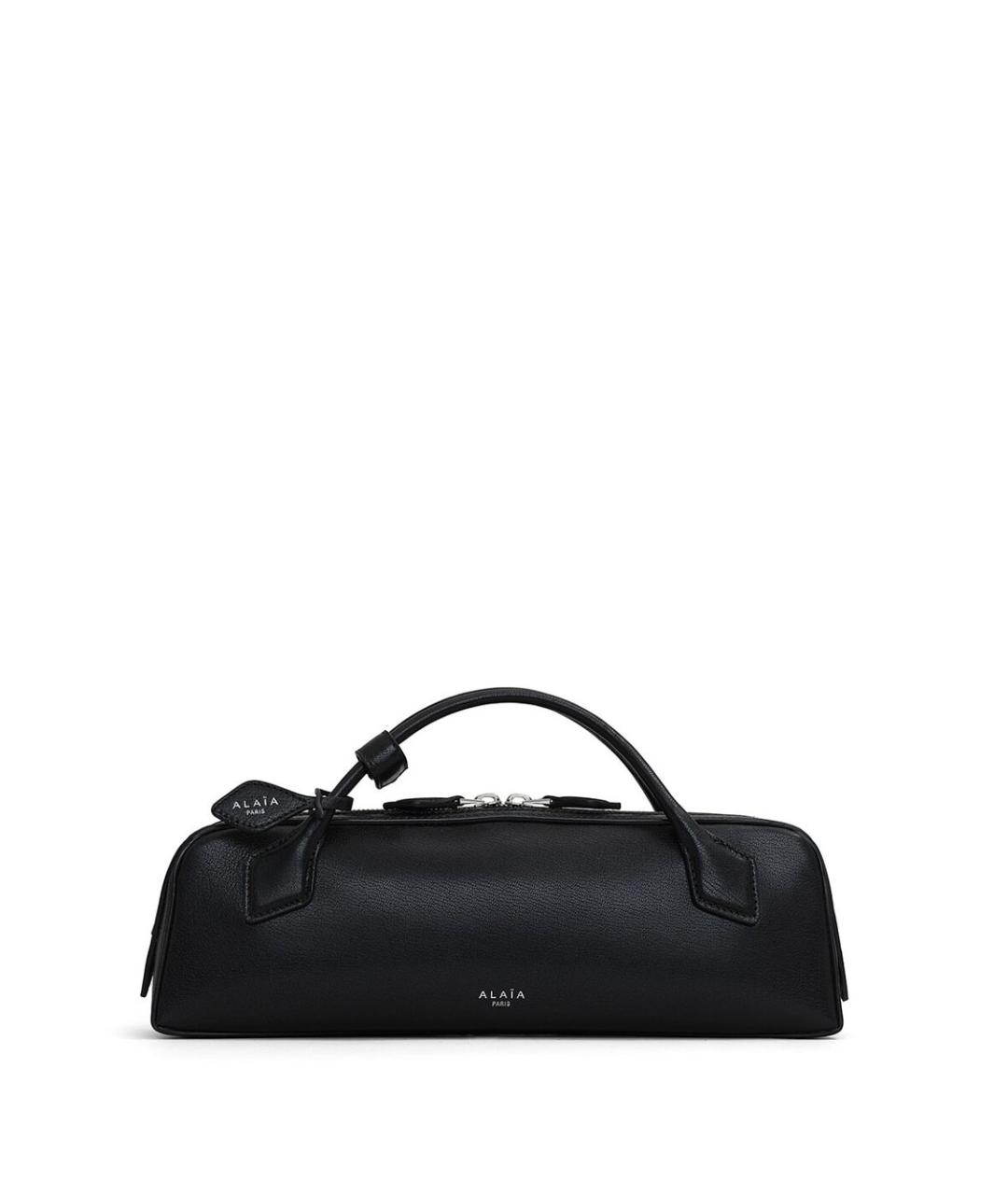 ALAIA Черная кожаная сумка с короткими ручками, фото 1