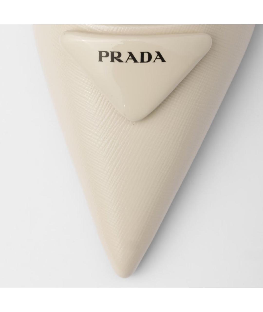 PRADA Бежевые кожаные туфли, фото 2