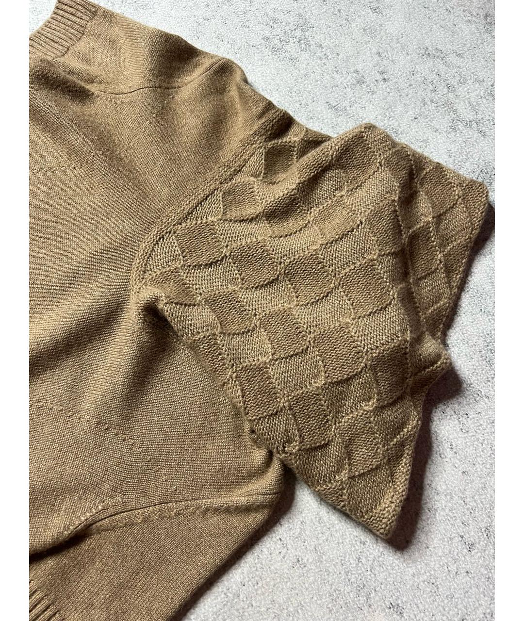 LORO PIANA Коричневое кашемировое повседневное платье, фото 6