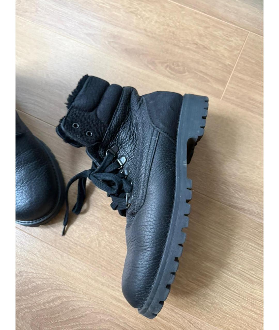 DOLCE & GABBANA KIDS Черные кожаные ботинки, фото 8