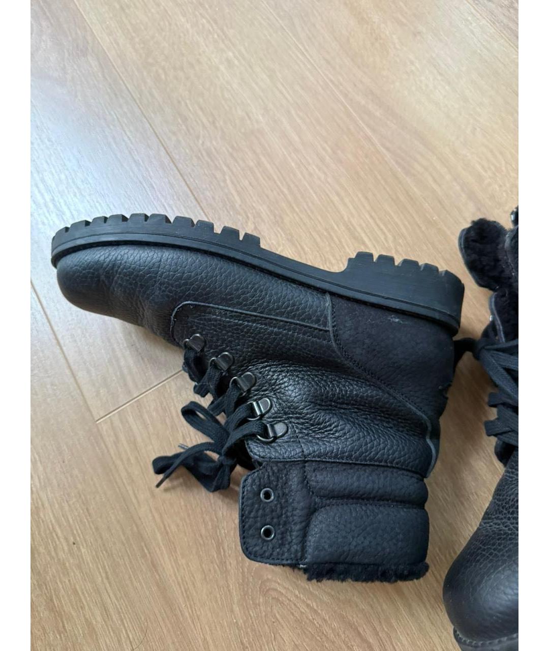 DOLCE & GABBANA KIDS Черные кожаные ботинки, фото 6
