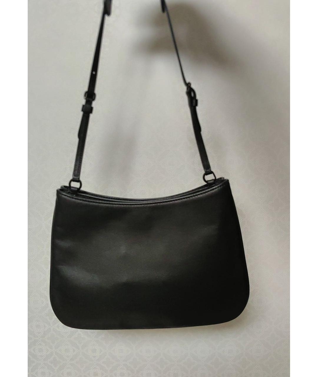 COACH Черная кожаная сумка через плечо, фото 6