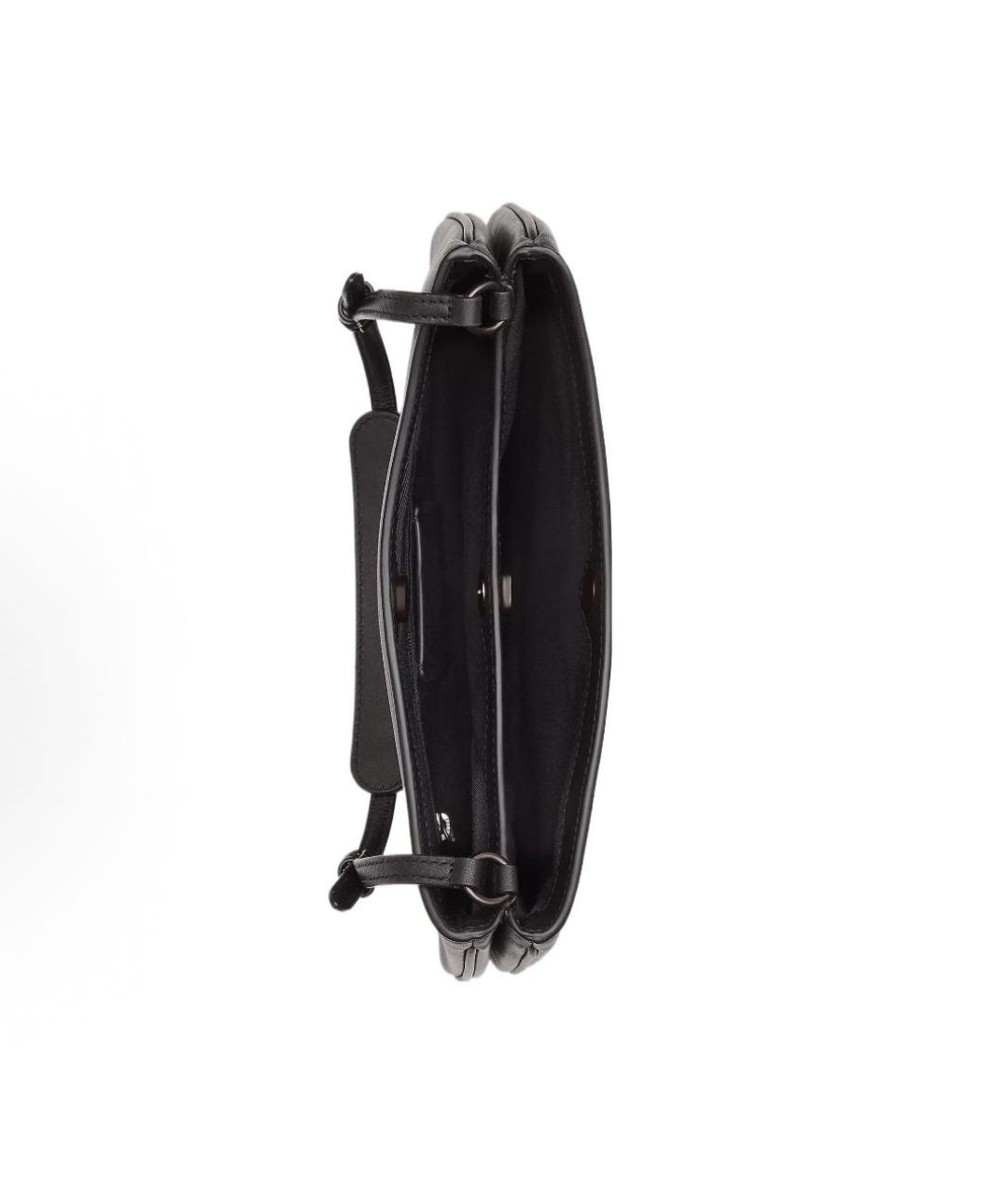 COACH Черная кожаная сумка через плечо, фото 3