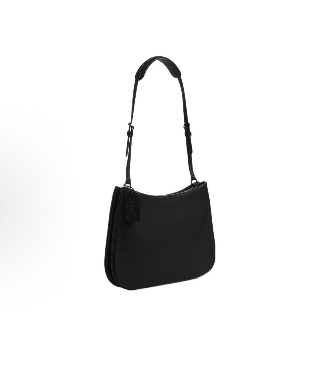 COACH Черная кожаная сумка через плечо, фото 2