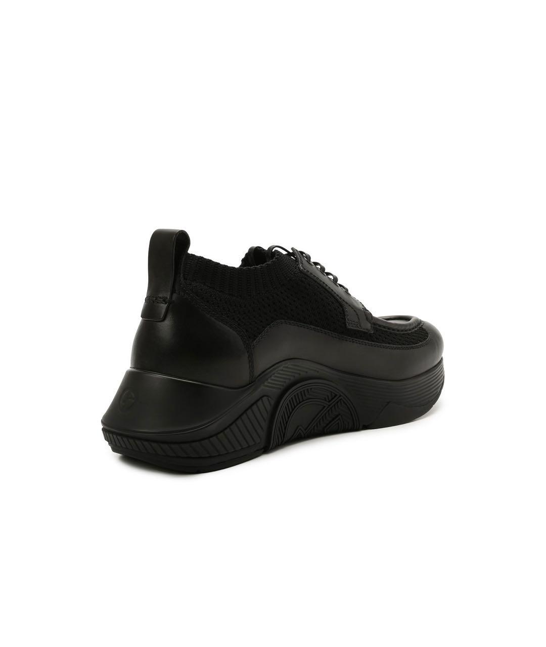 GIORGIO ARMANI Черные высокие кроссовки / кеды, фото 4