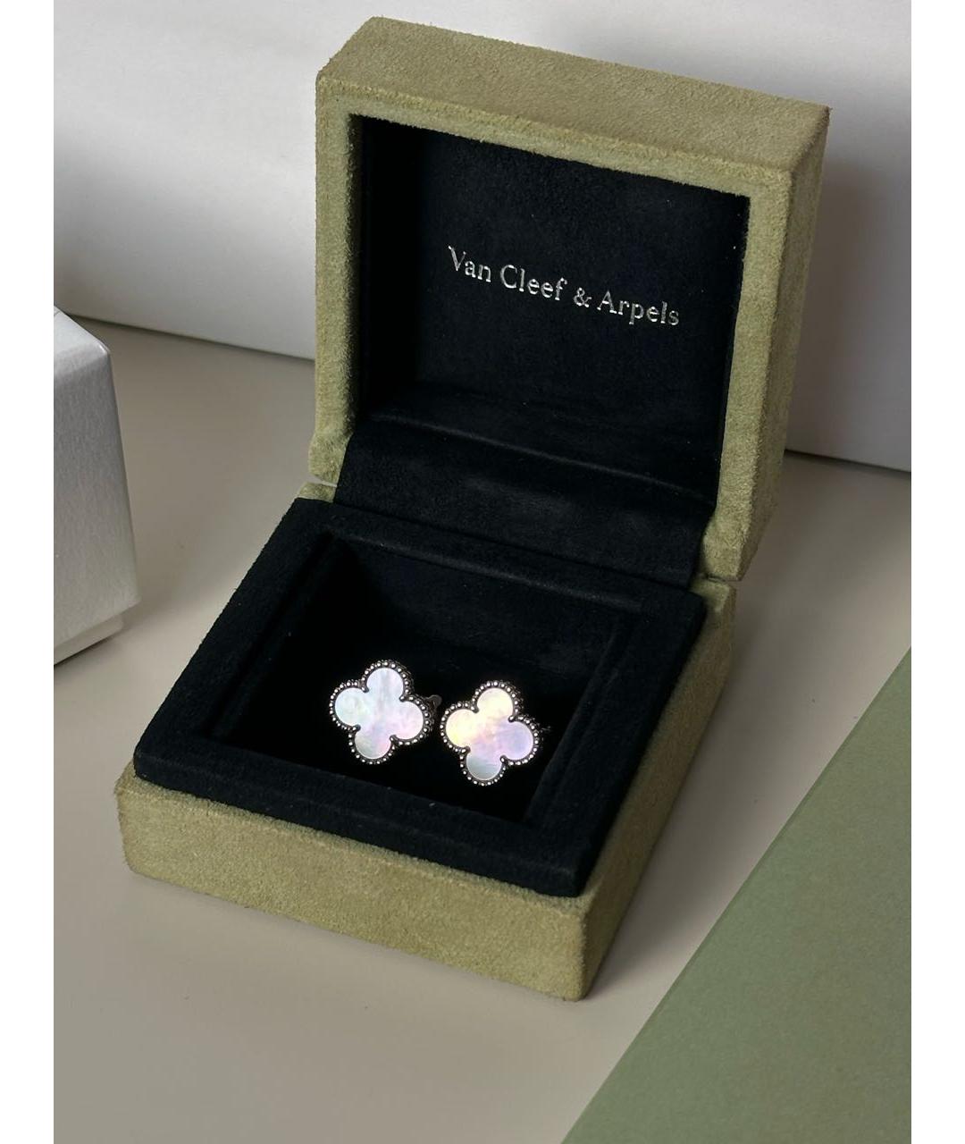 VAN CLEEF & ARPELS Серебряные серьги из белого золота, фото 2