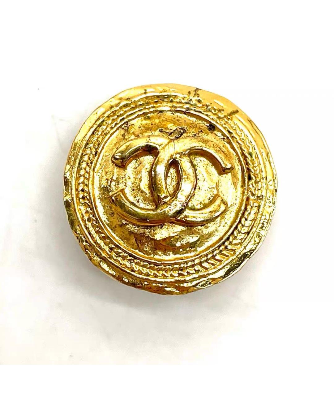 CHANEL Золотые металлические клипсы, фото 7