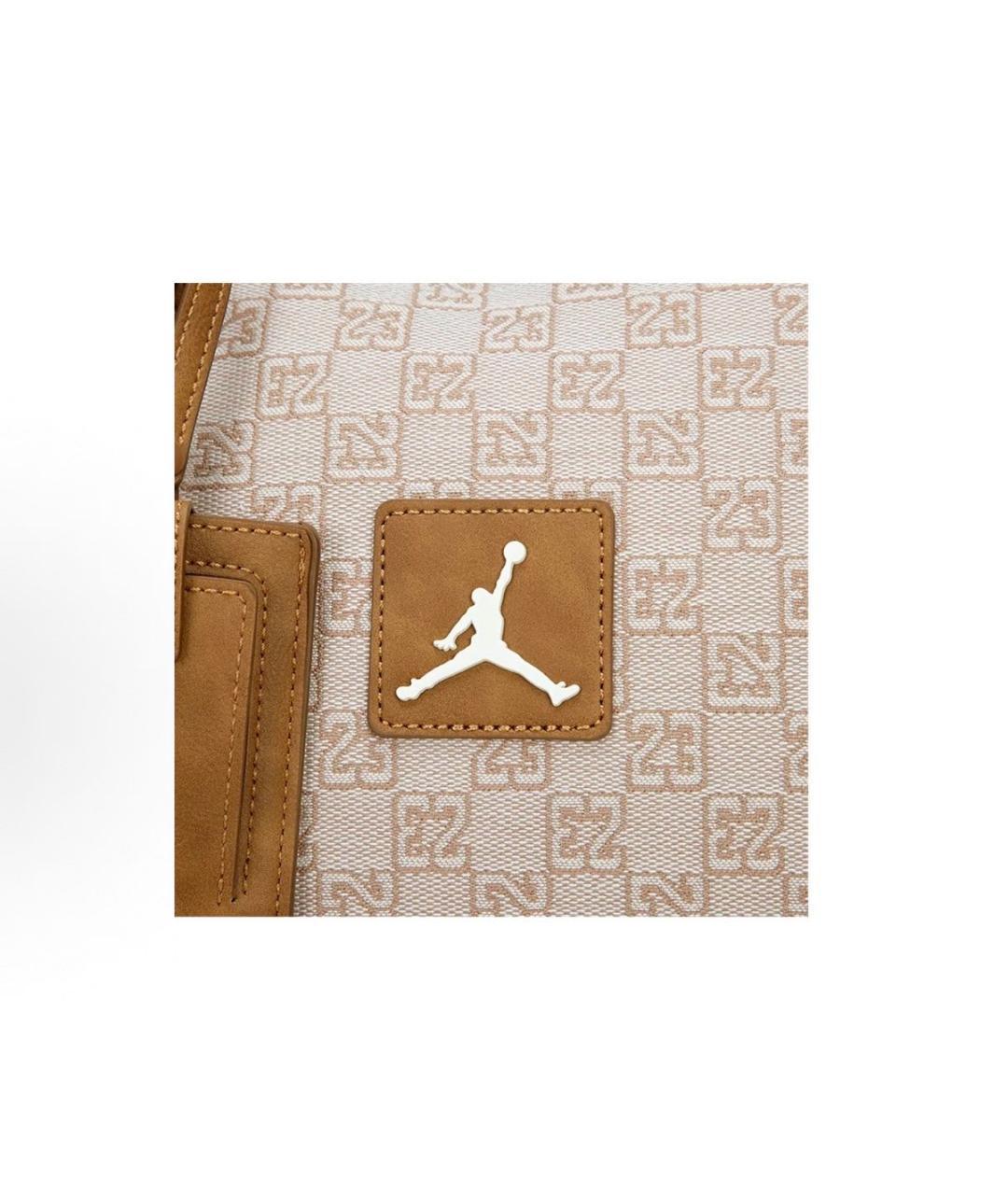 JORDAN Бежевая дорожная/спортивная сумка, фото 4