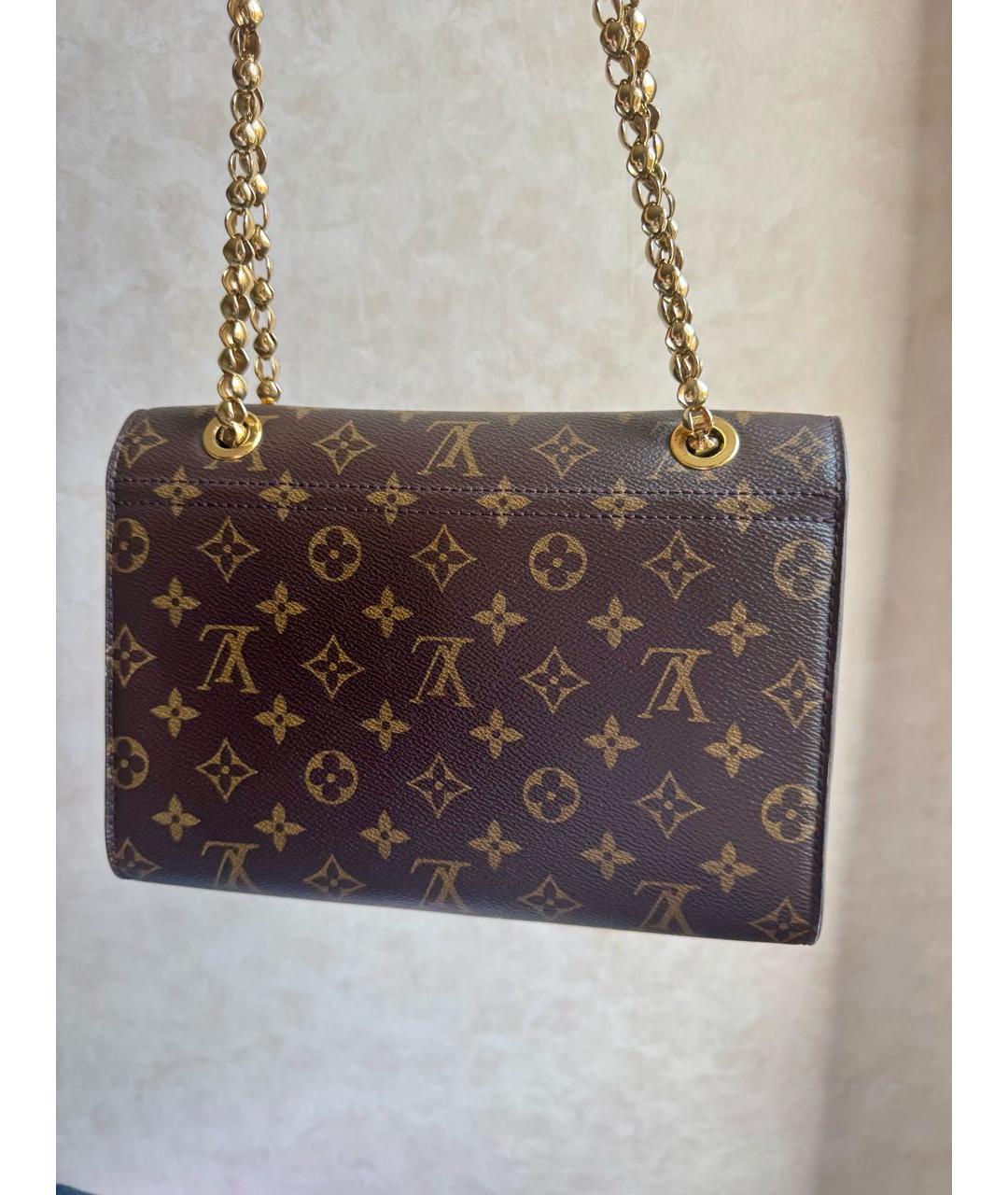 LOUIS VUITTON Темно-синяя кожаная сумка через плечо, фото 3