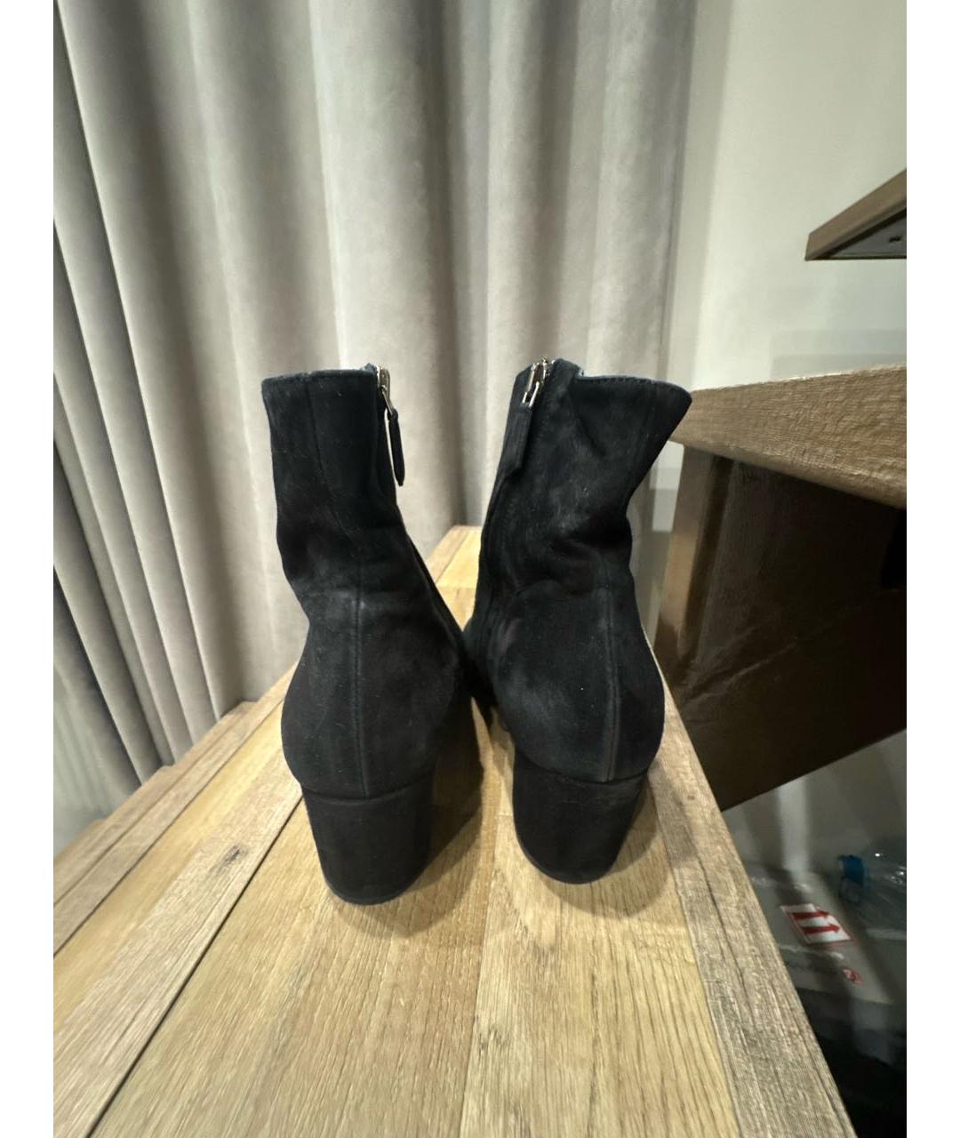 PRADA Черные замшевые ботильоны, фото 4