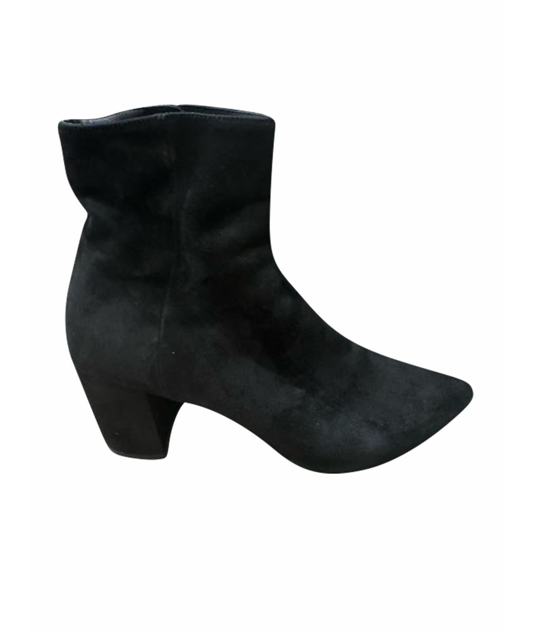 PRADA Черные замшевые ботильоны, фото 1