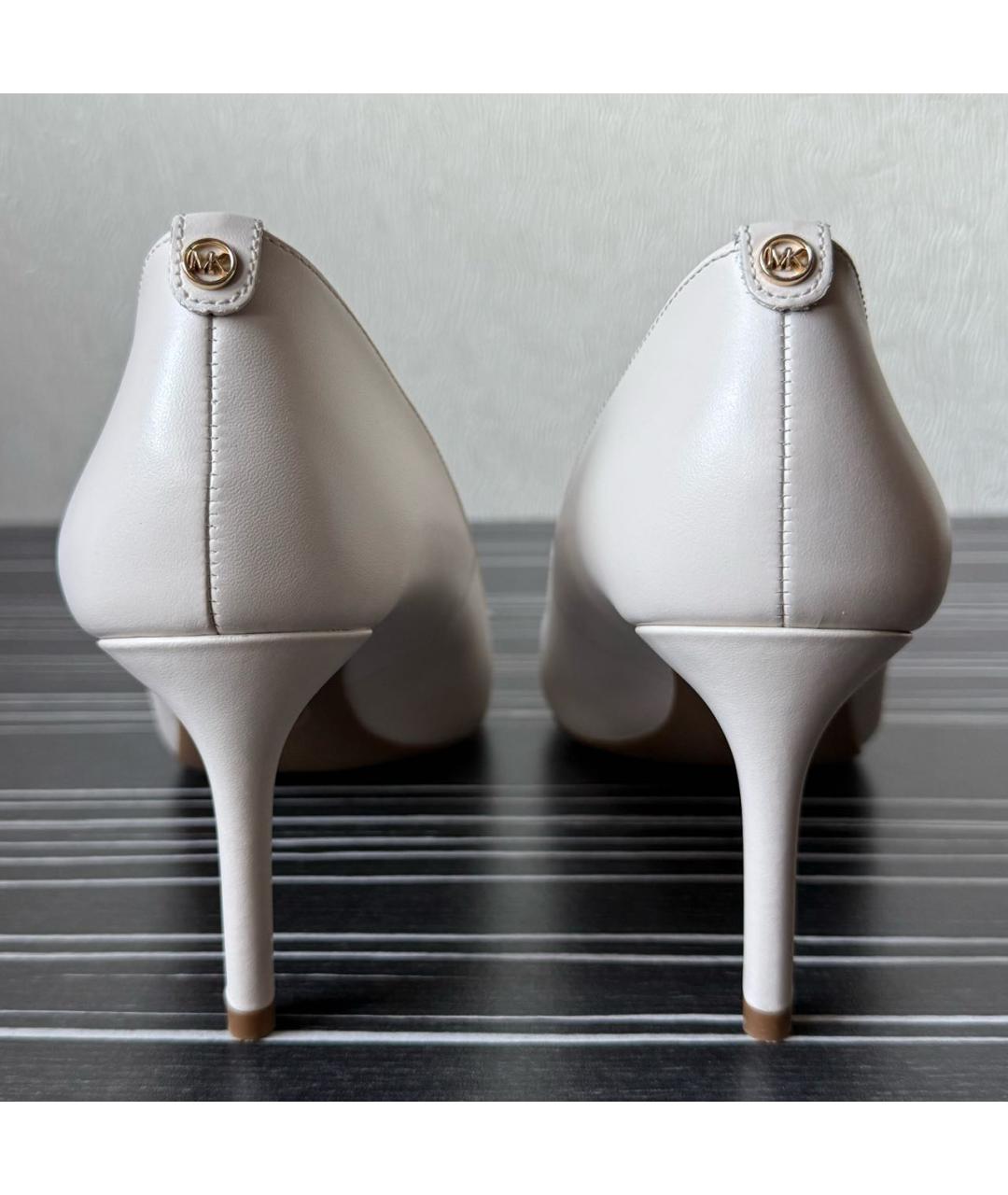 MICHAEL KORS Белые кожаные туфли, фото 4