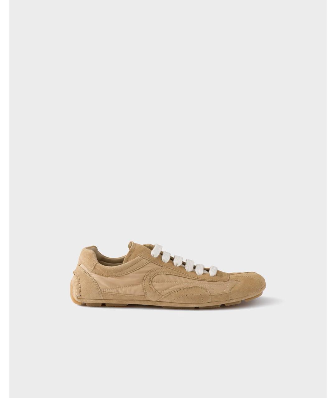 PRADA Бежевые кроссовки, фото 5