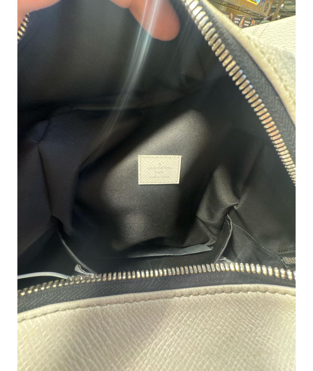 LOUIS VUITTON Белый кожаный рюкзак, фото 4