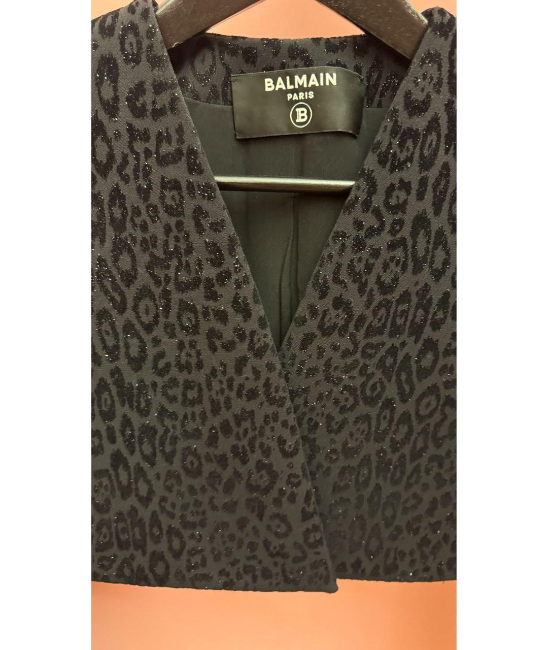 BALMAIN Черный бархатный жакет/пиджак, фото 3