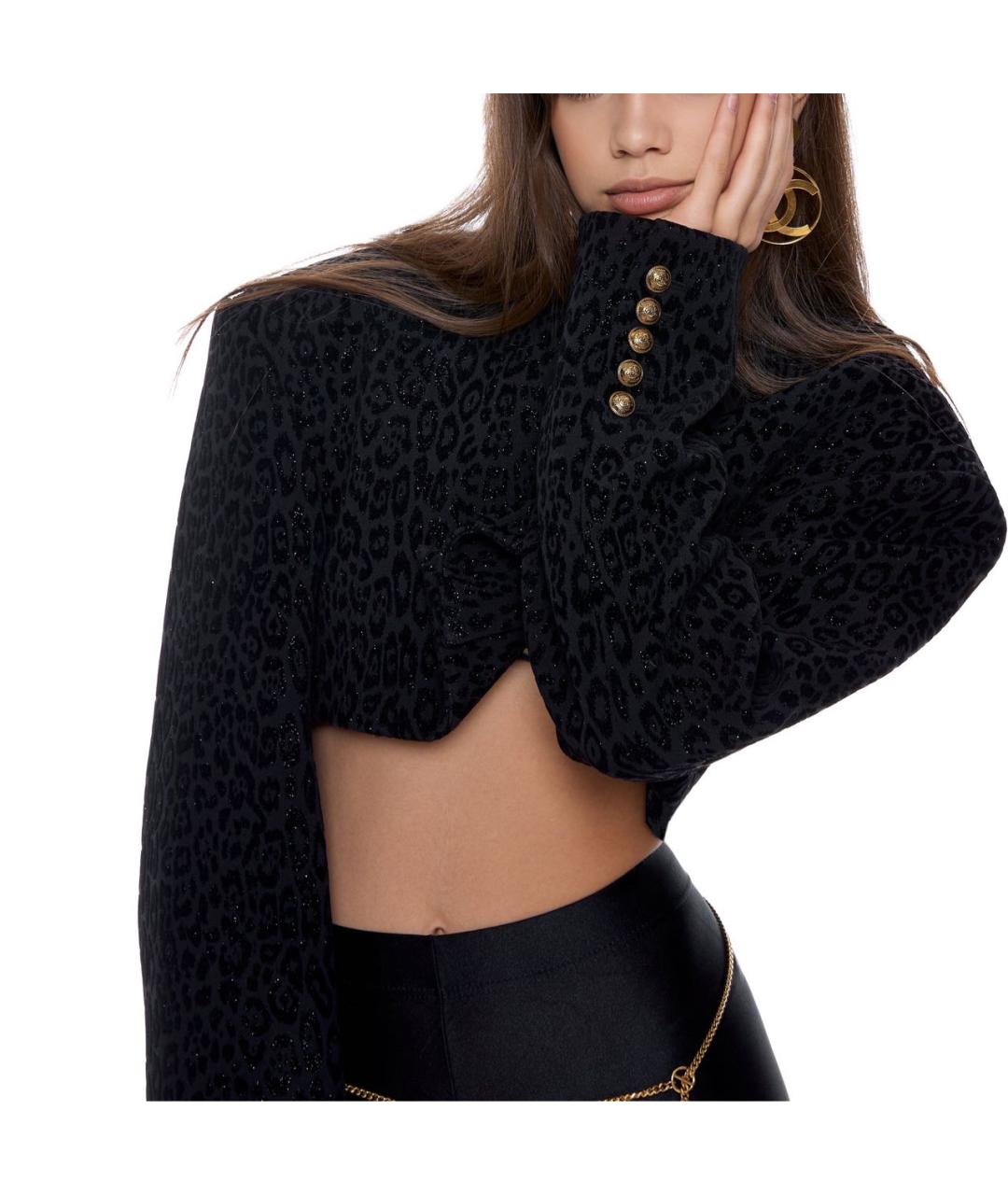 BALMAIN Черный бархатный жакет/пиджак, фото 6