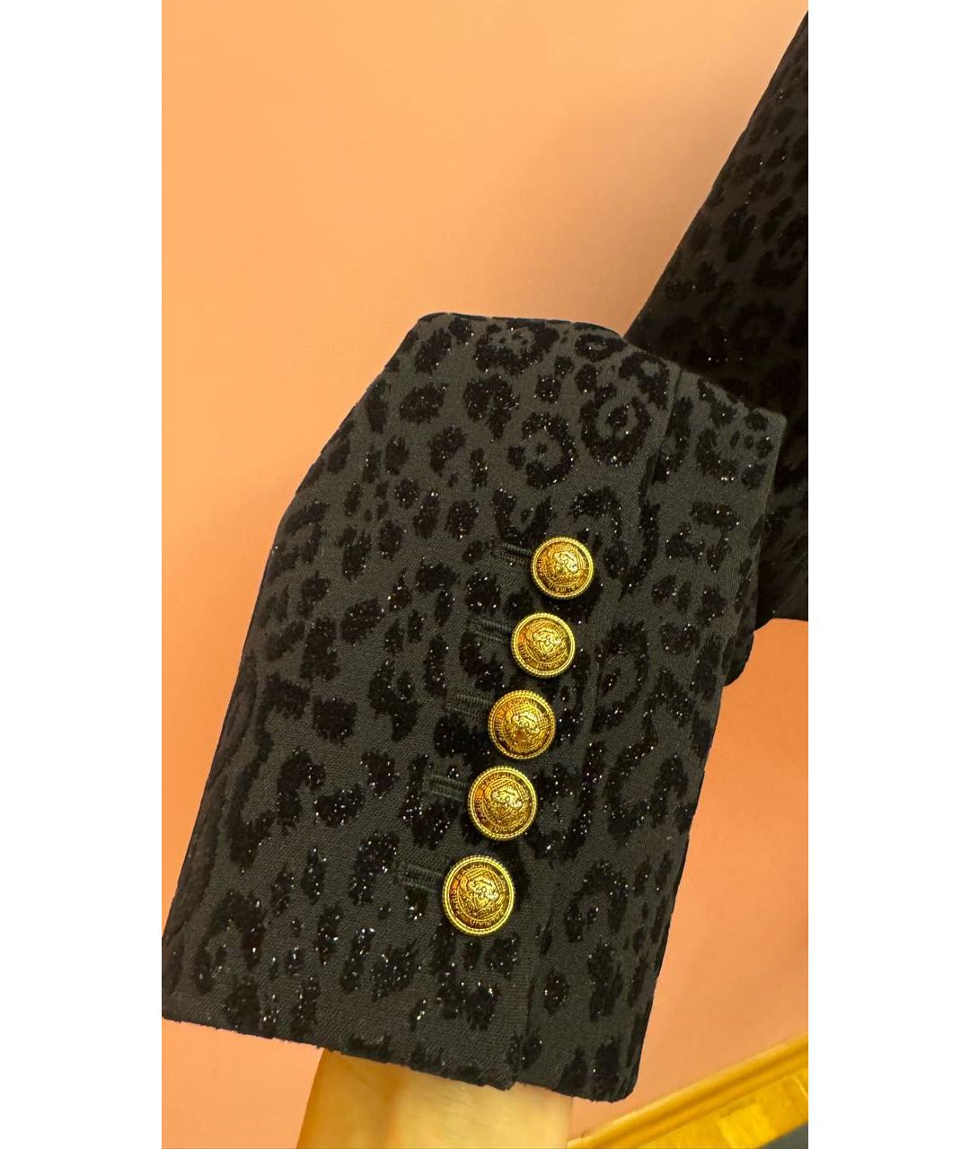 BALMAIN Черный бархатный жакет/пиджак, фото 2