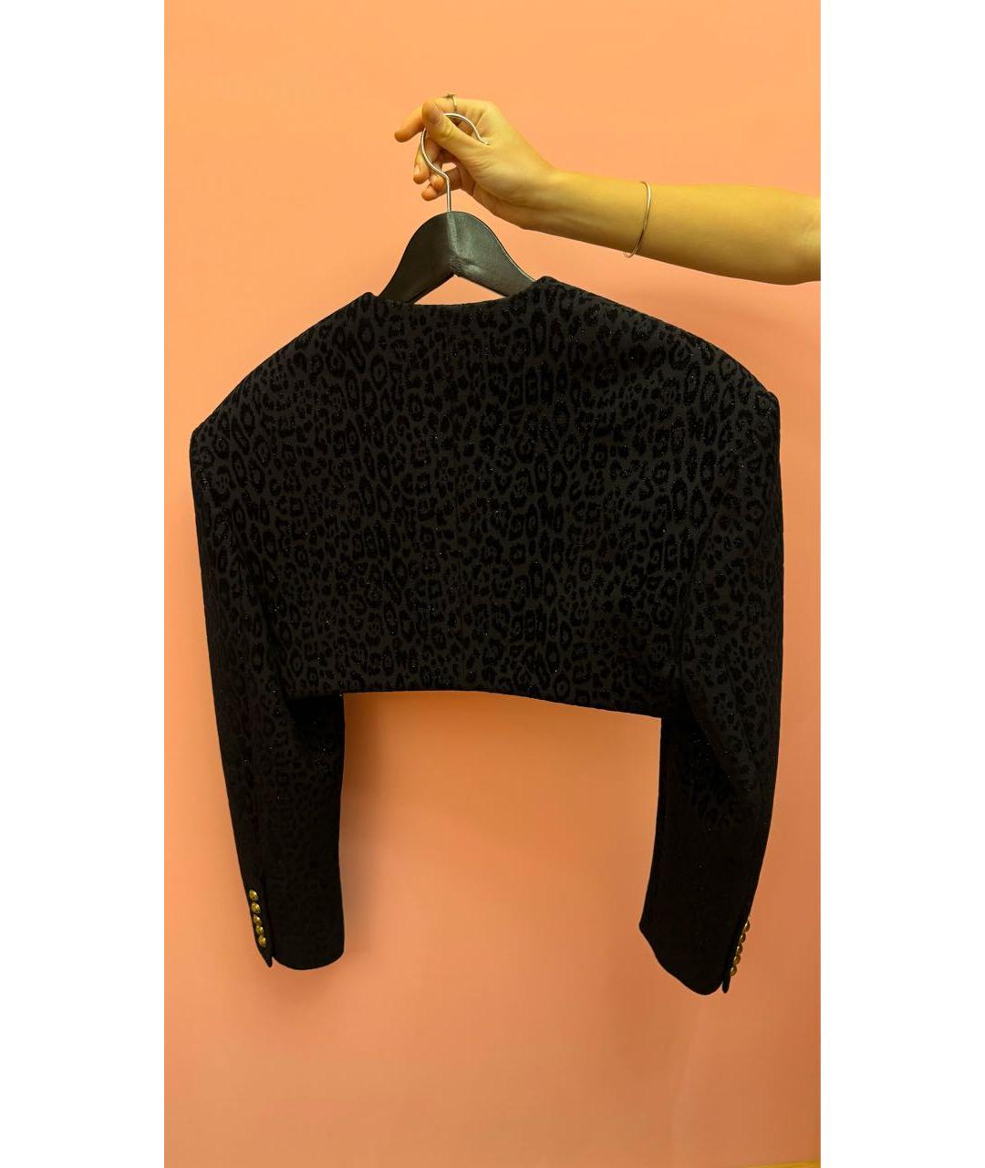 BALMAIN Черный бархатный жакет/пиджак, фото 4