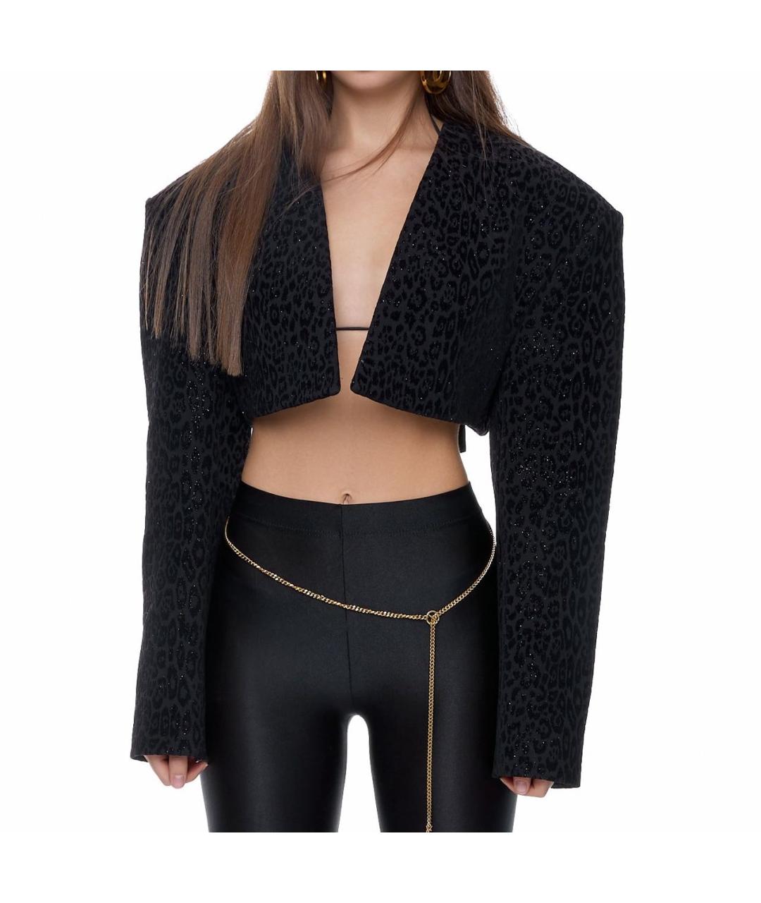 BALMAIN Черный бархатный жакет/пиджак, фото 5