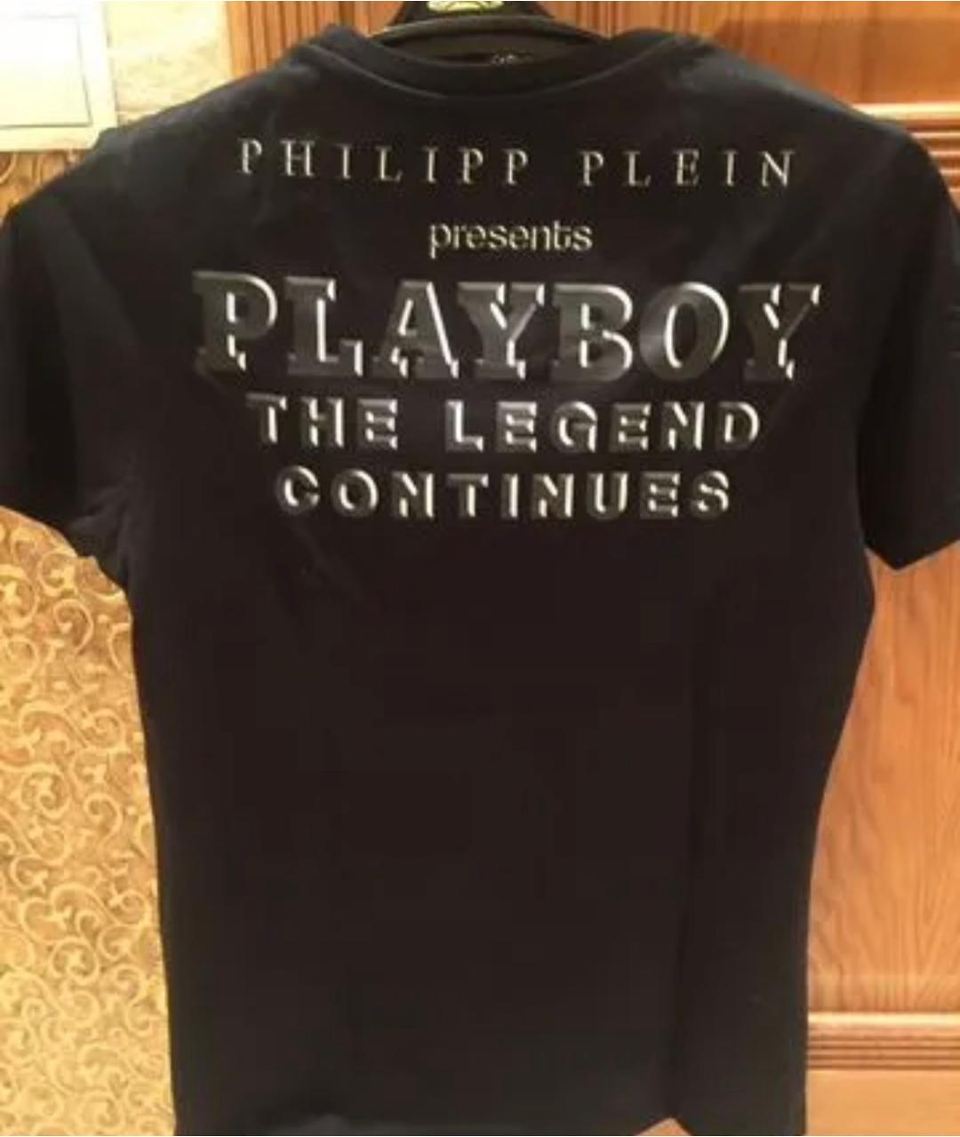 PHILIPP PLEIN Черная хлопковая футболка, фото 5