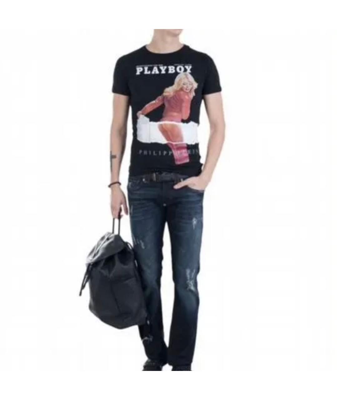 PHILIPP PLEIN Черная хлопковая футболка, фото 6