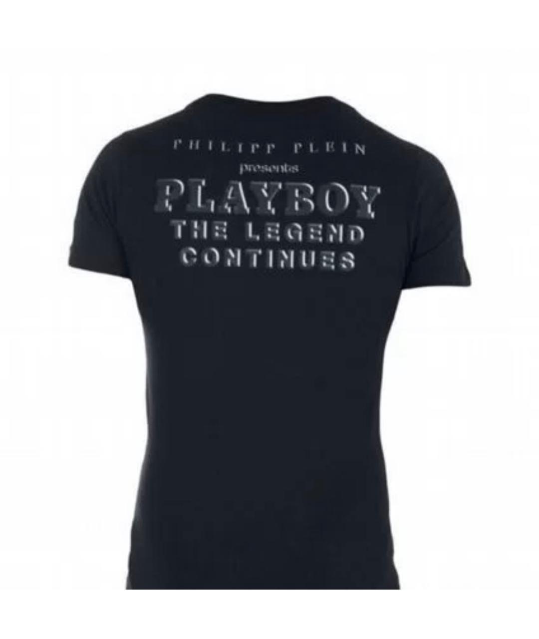PHILIPP PLEIN Черная хлопковая футболка, фото 2