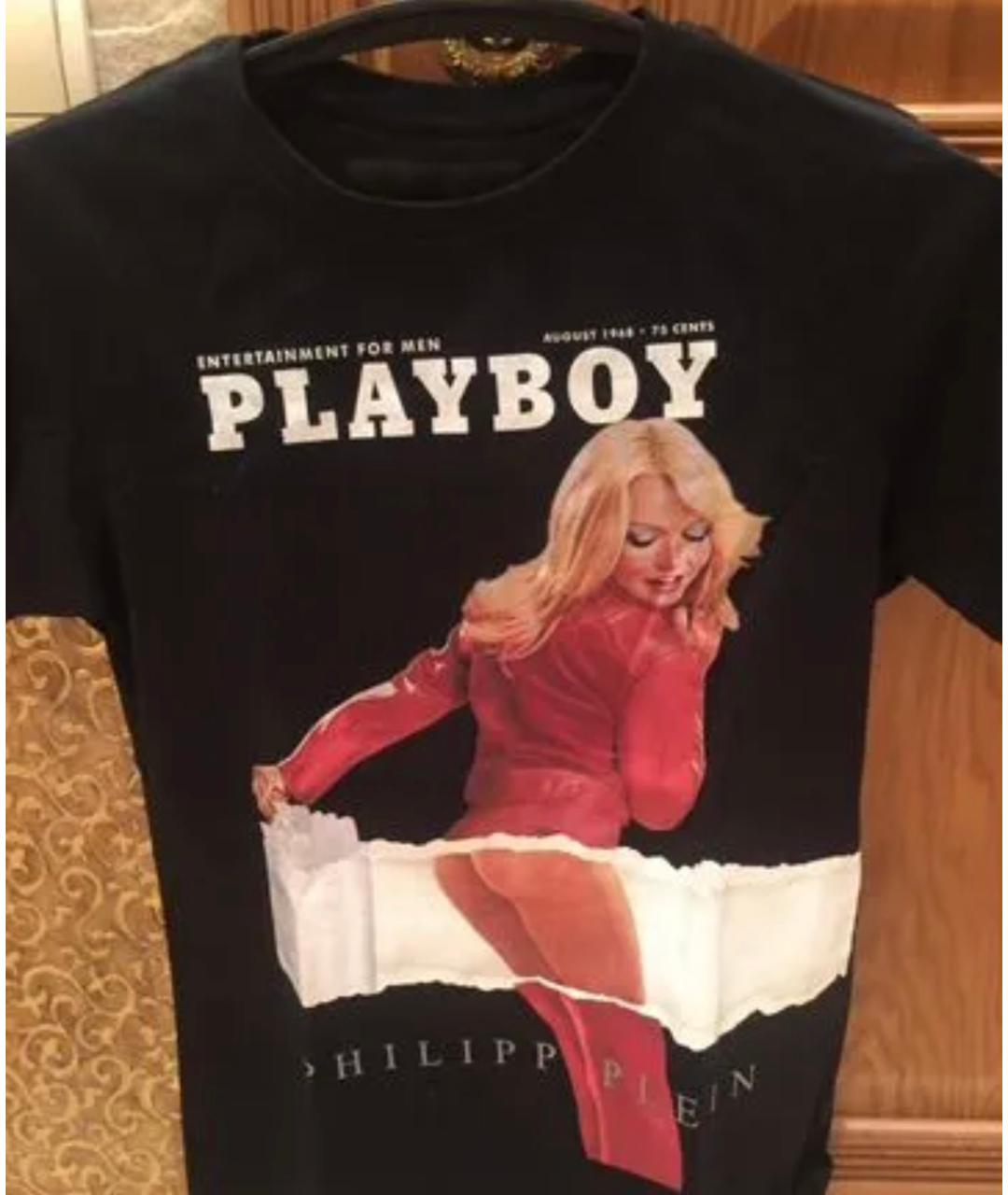 PHILIPP PLEIN Черная хлопковая футболка, фото 4