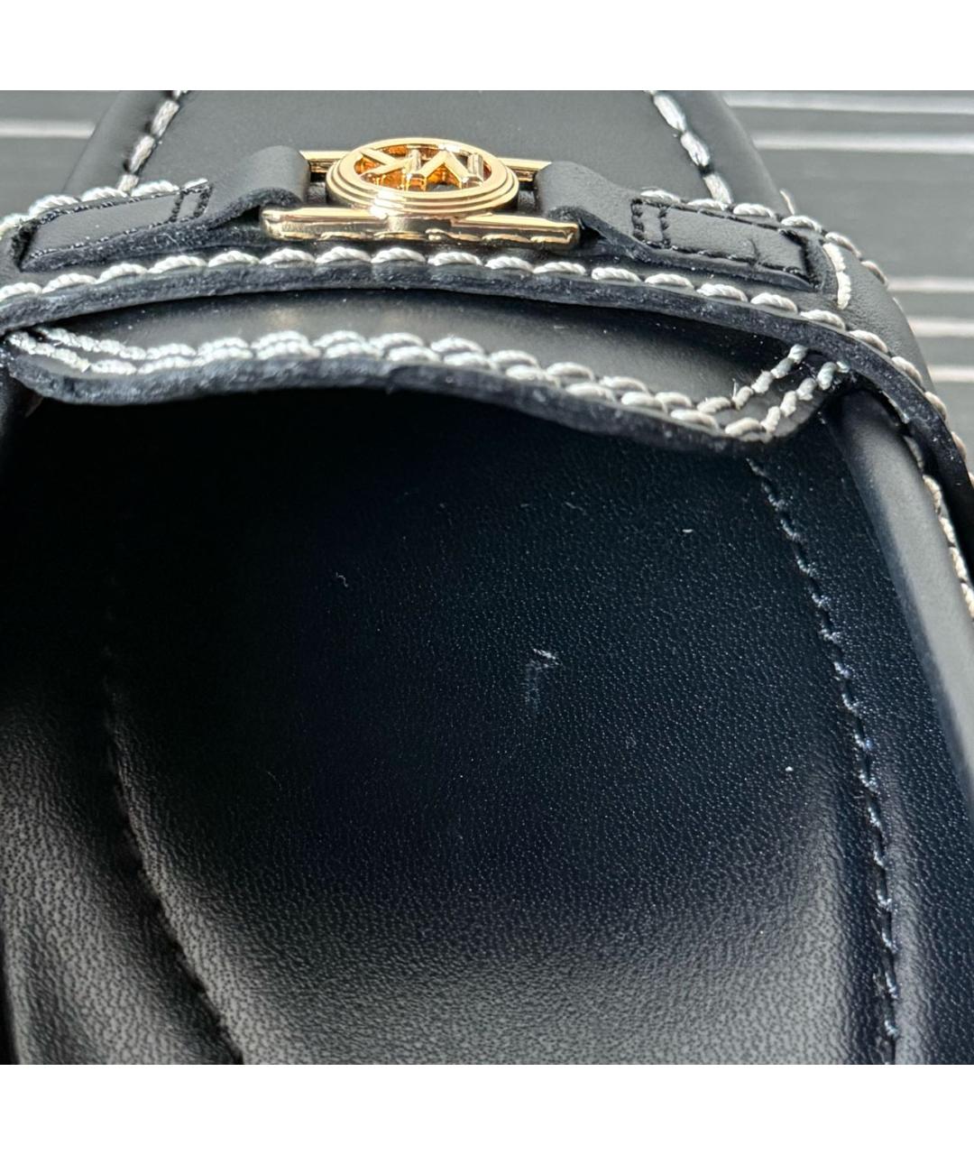 MICHAEL KORS Черные кожаные балетки, фото 5