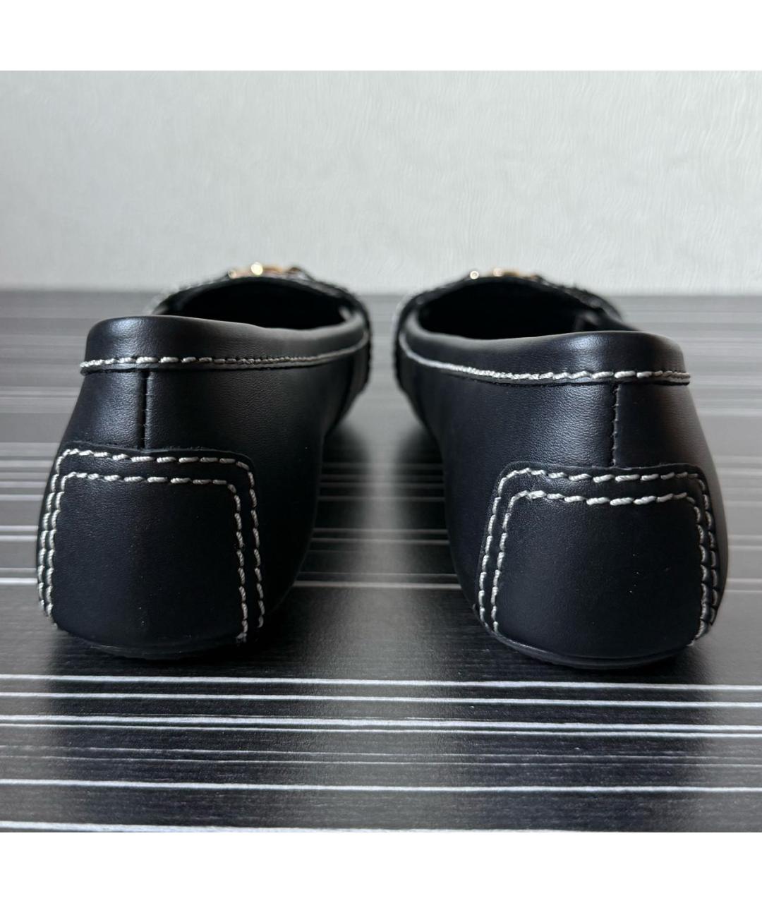 MICHAEL KORS Черные кожаные балетки, фото 4