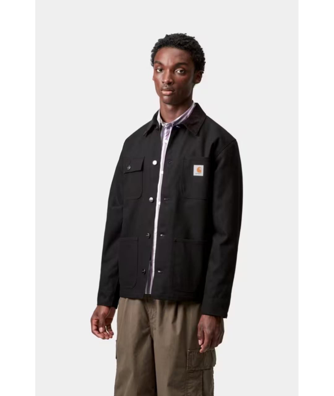 CARHARTT WIP Черная хлопковая куртка, фото 8