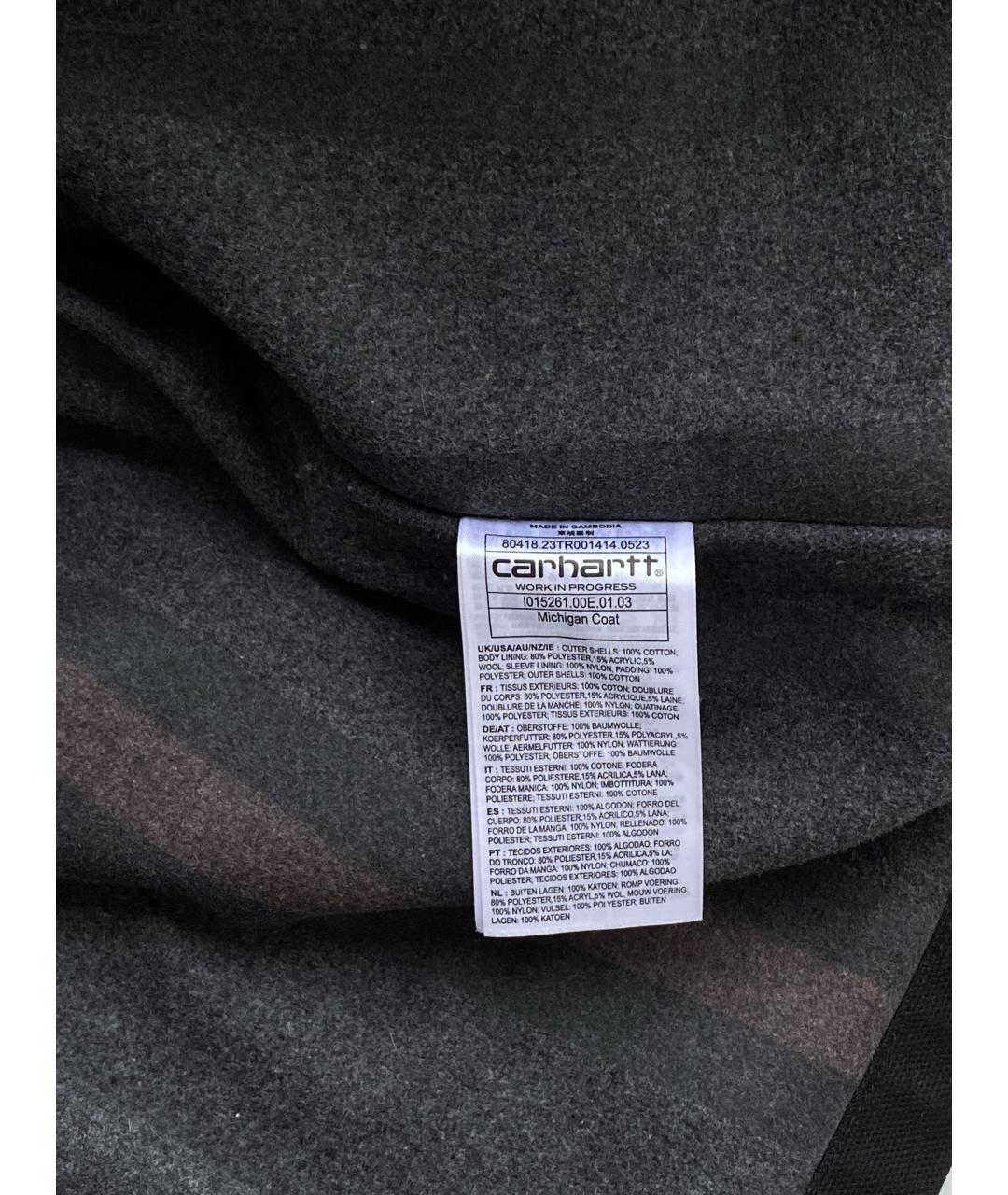 CARHARTT WIP Черная хлопковая куртка, фото 6