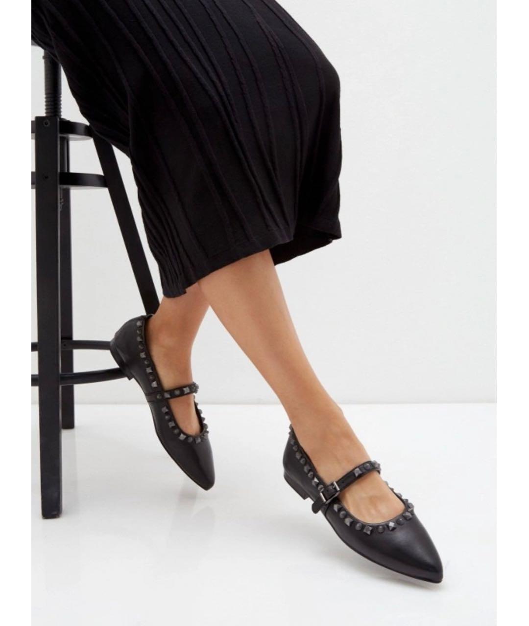 ASH Черные кожаные балетки, фото 5