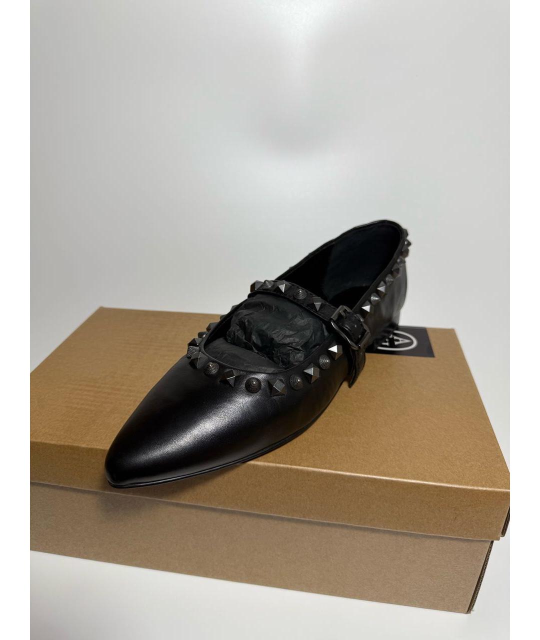 ASH Черные кожаные балетки, фото 3