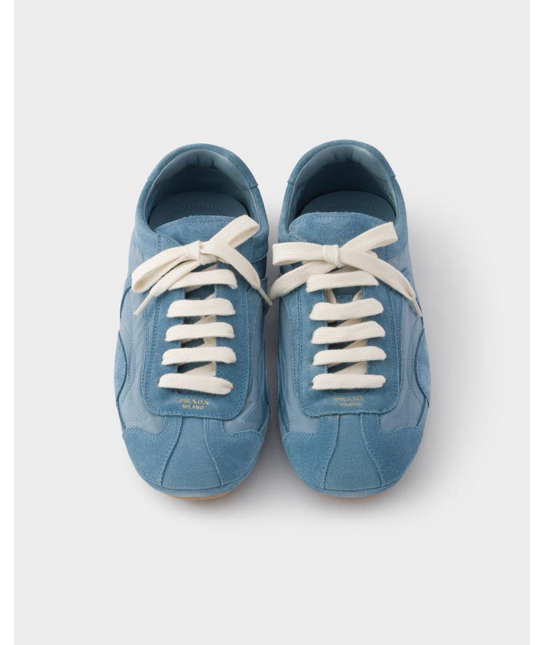 PRADA Голубые кроссовки, фото 4