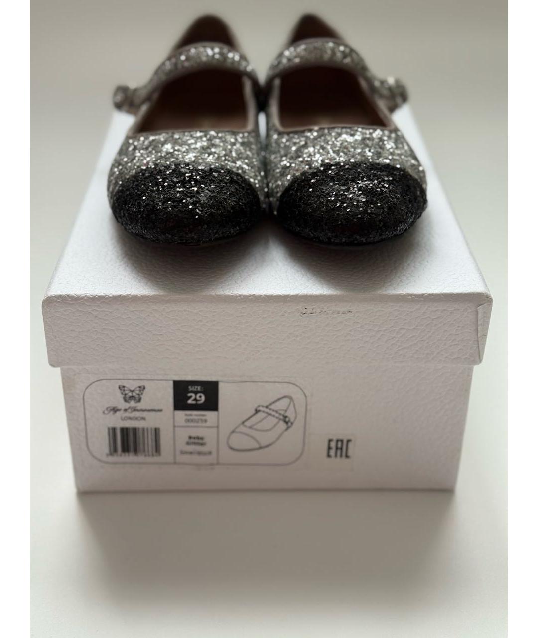 Age Of Innocence Серебряные туфли из искусственной кожи, фото 5