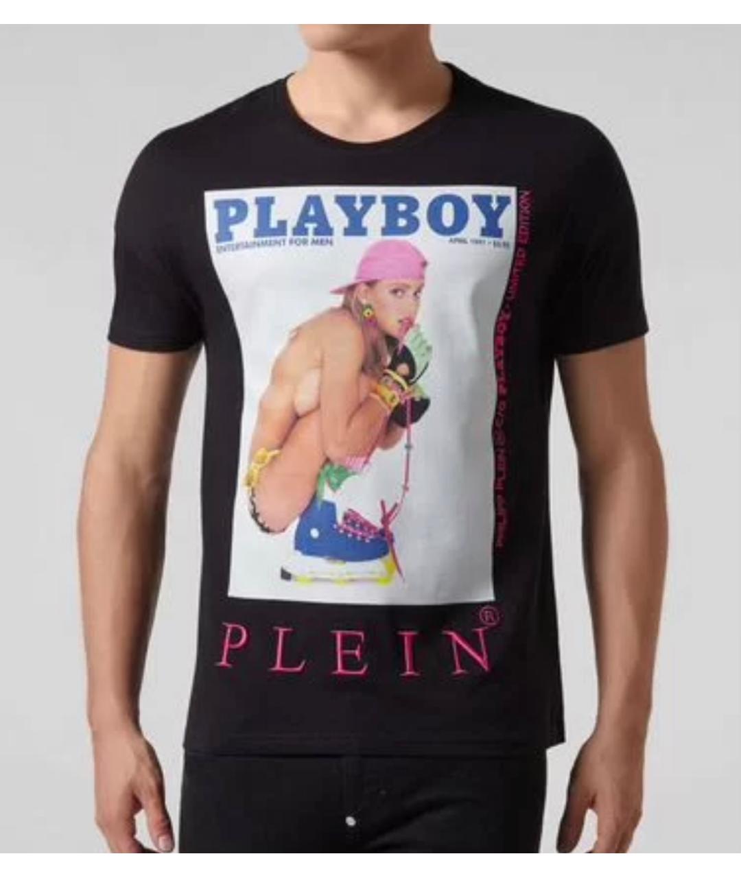 PHILIPP PLEIN Черная хлопковая футболка, фото 4