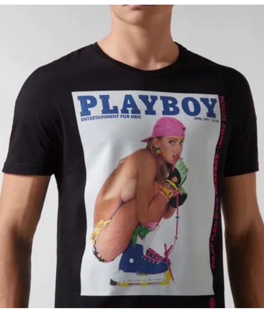 PHILIPP PLEIN Черная хлопковая футболка, фото 3