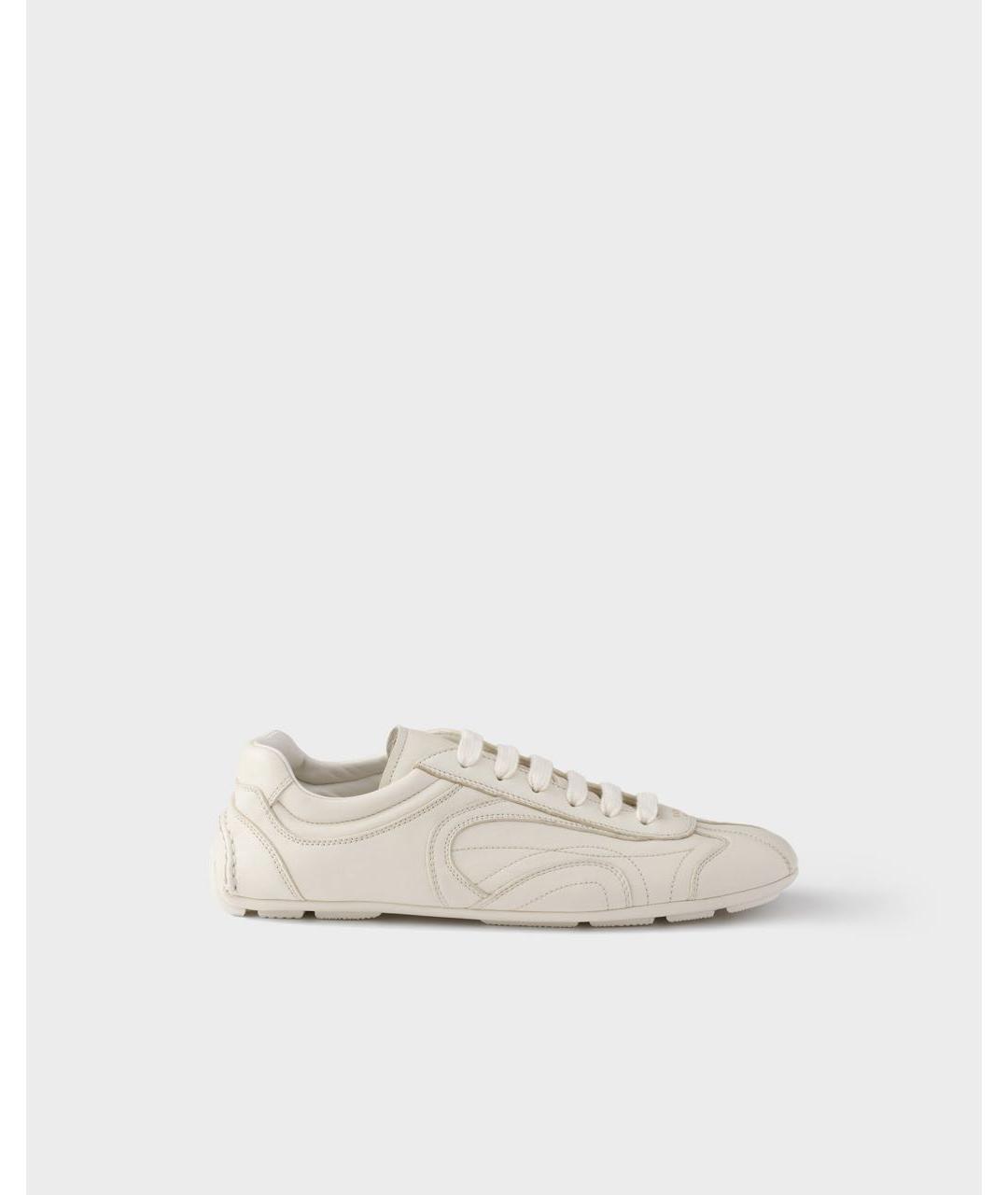 PRADA Белые кроссовки, фото 5