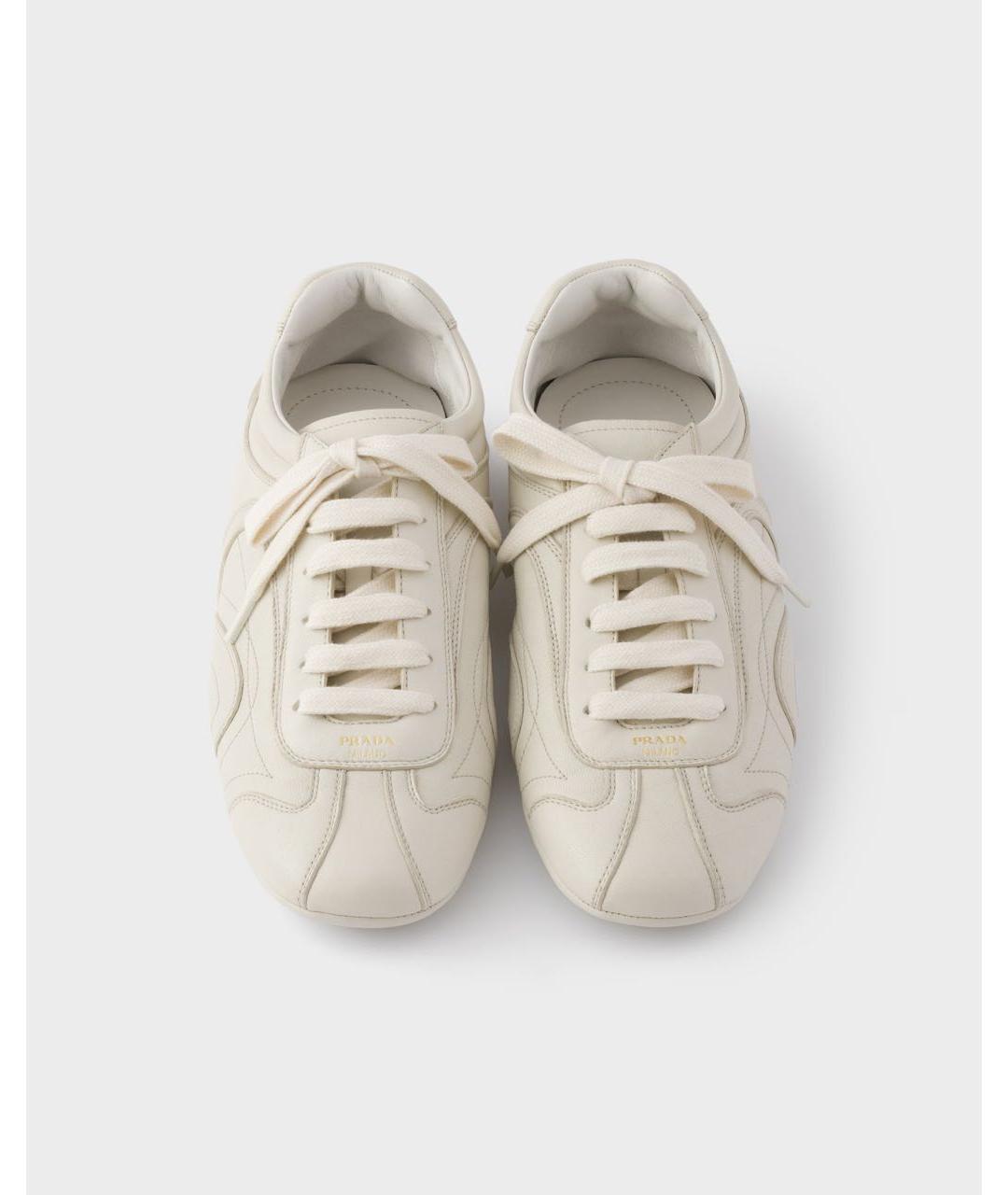PRADA Белые кроссовки, фото 4