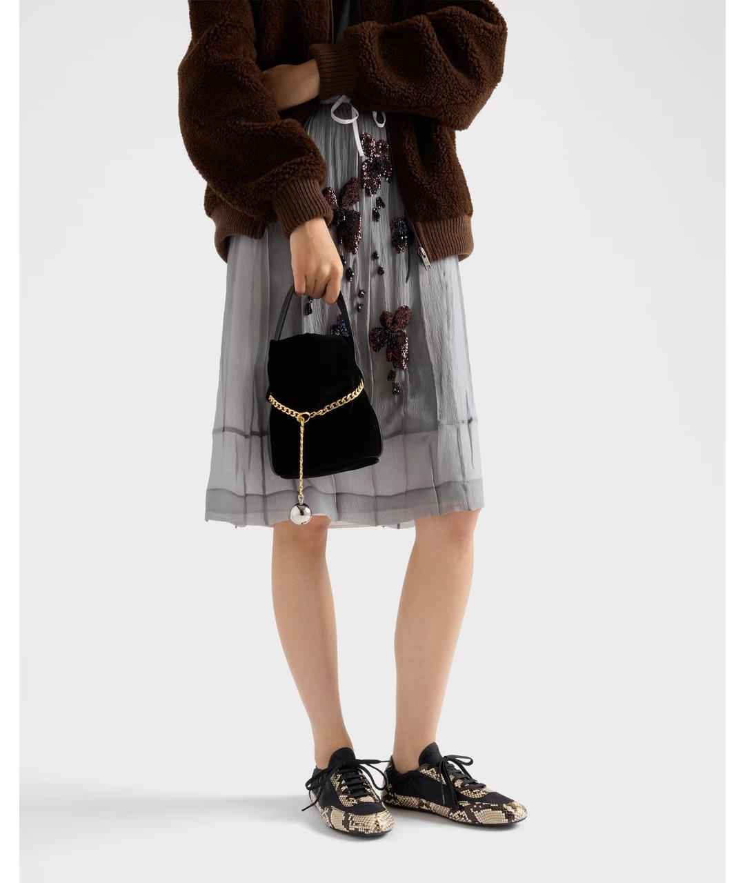 PRADA Черные кроссовки, фото 2