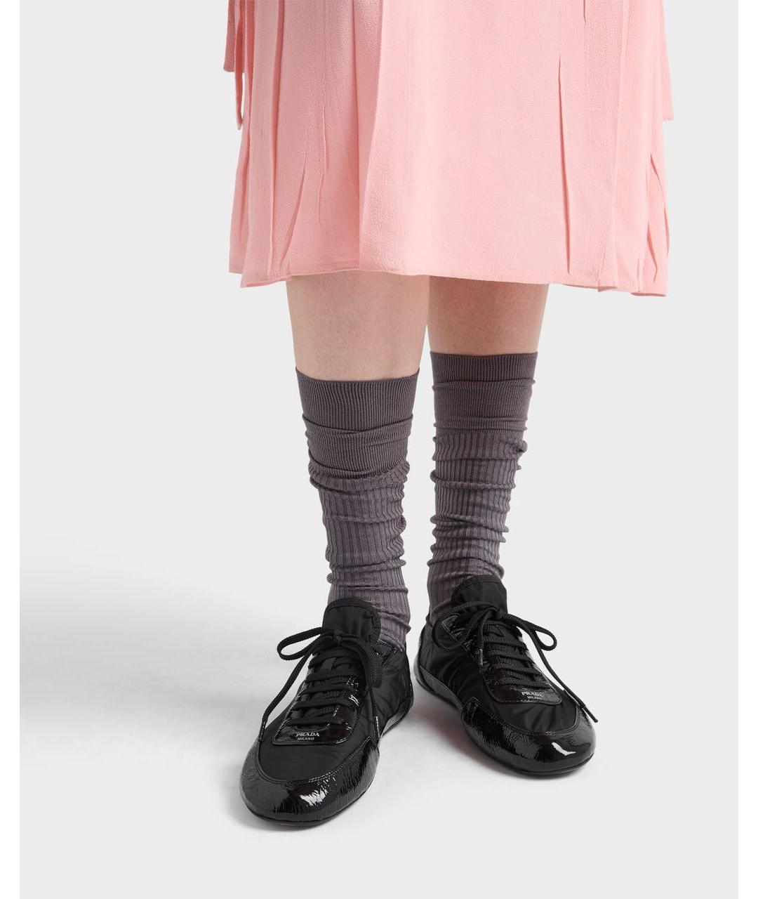 PRADA Черные кроссовки, фото 2